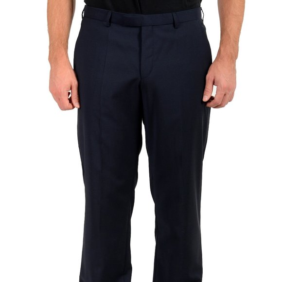 Hugo Boss Pants Hugo Boss Mens Simmons82 Regular Fit Navy Blue 10